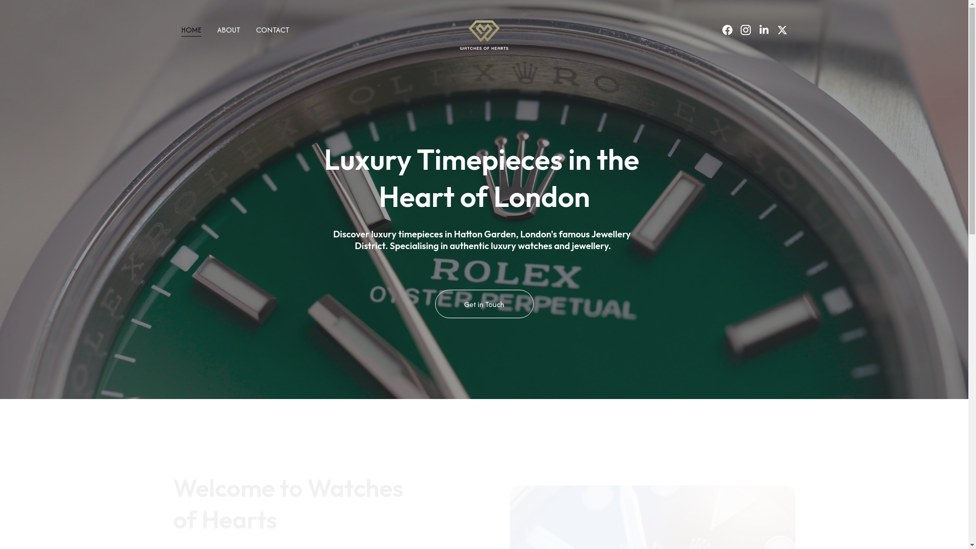 website screenshot of https://heartswatches.com/