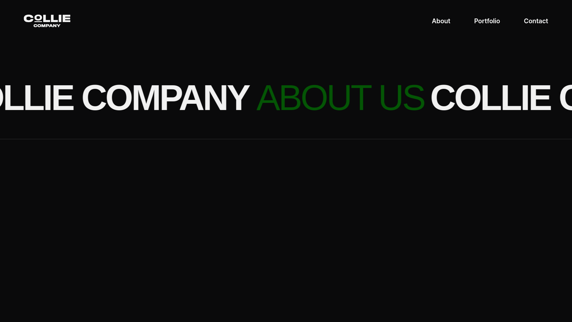 website screenshot of https://colliecompany.co.kr/