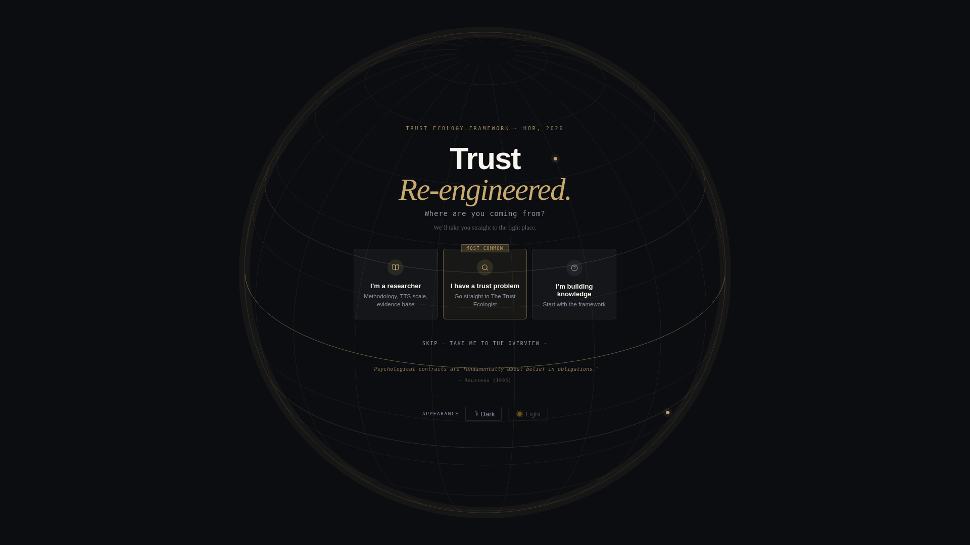 website screenshot of https://thetrustecologist.com/