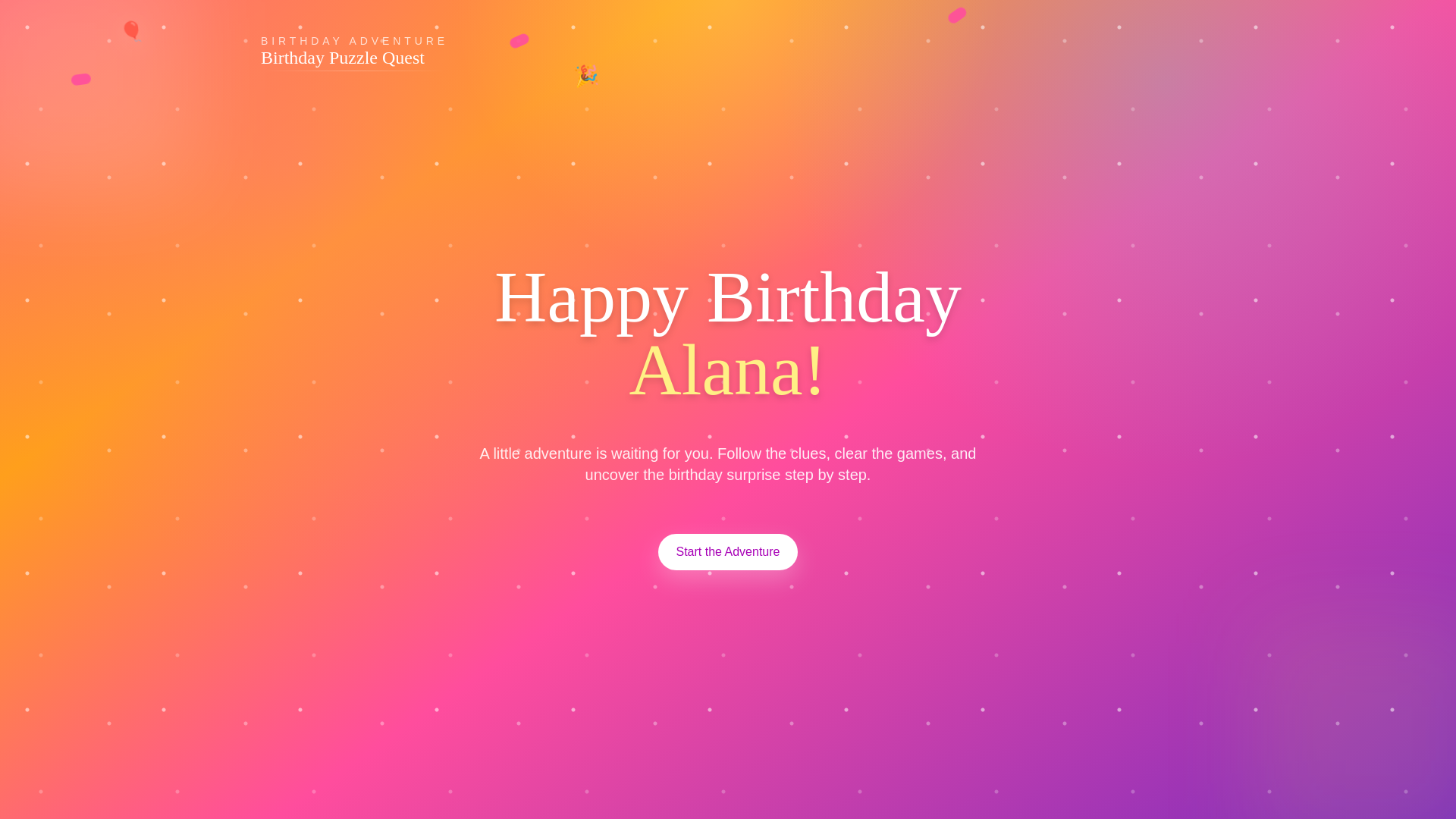 website screenshot of https://alana23.fun/