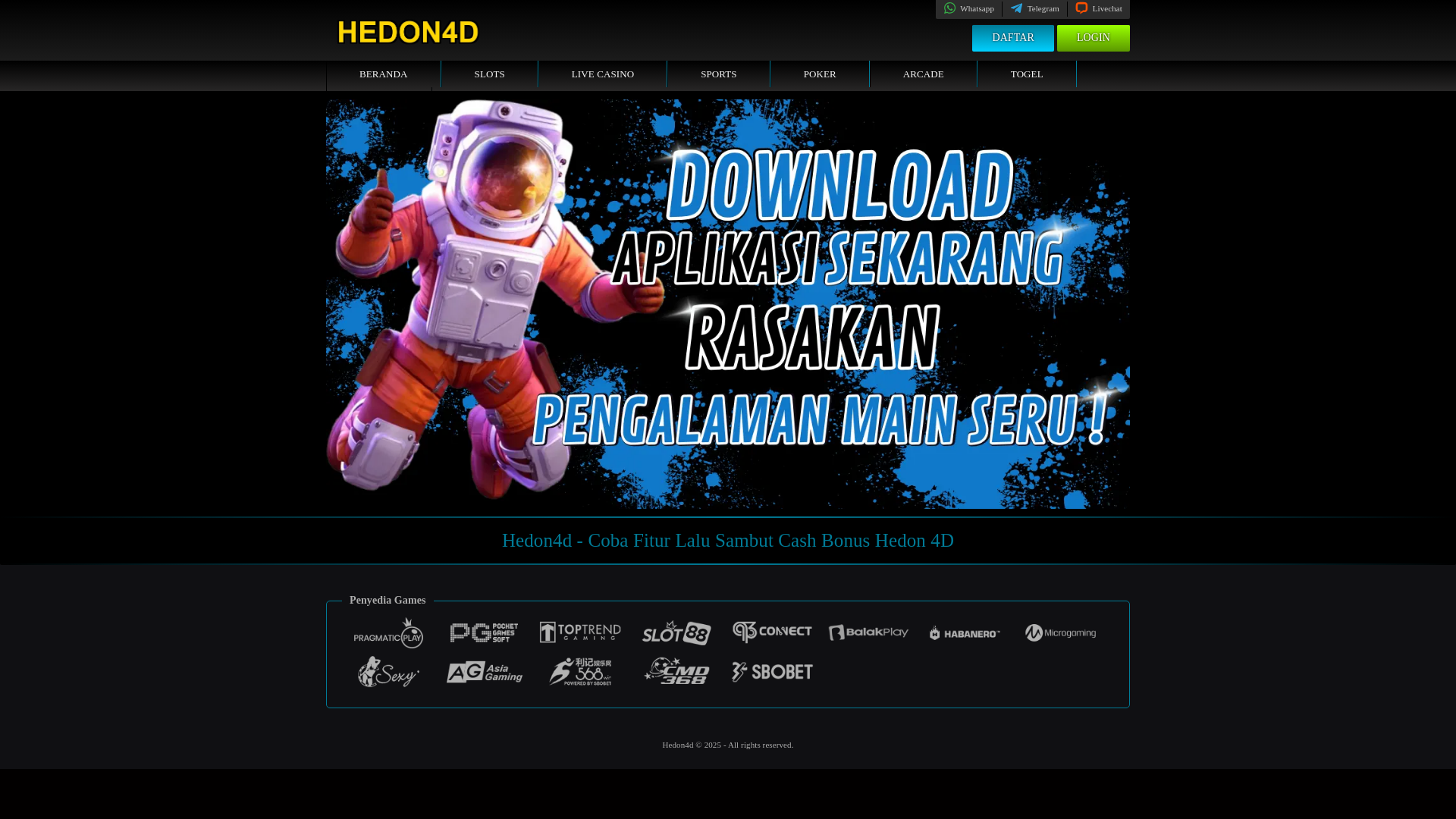 website screenshot of https://hedon4da.com/