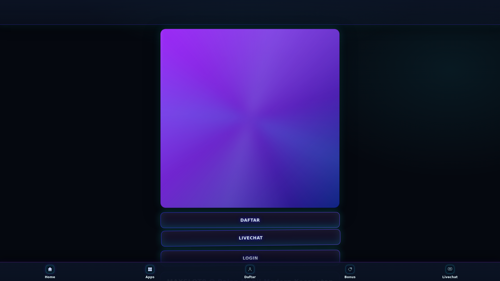 website screenshot of https://maxslot8org.pages.dev/