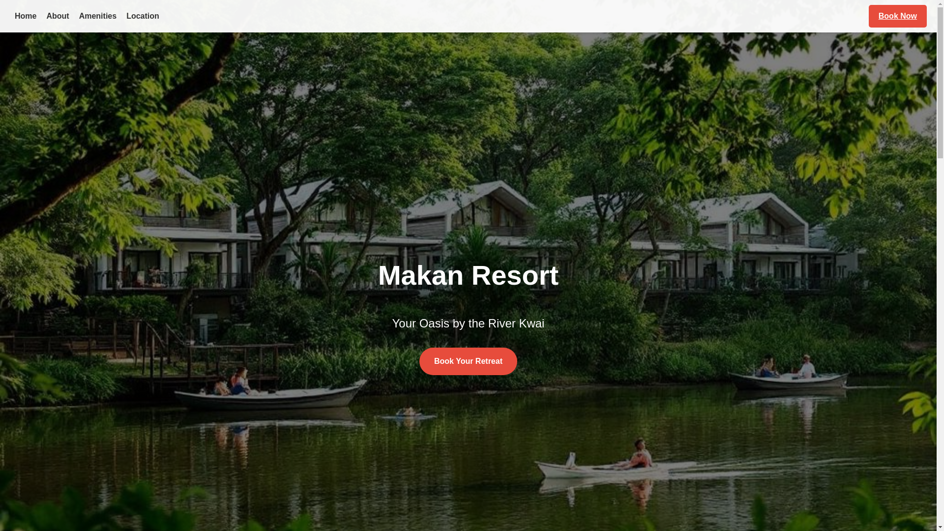 website screenshot of https://makanresort.top/