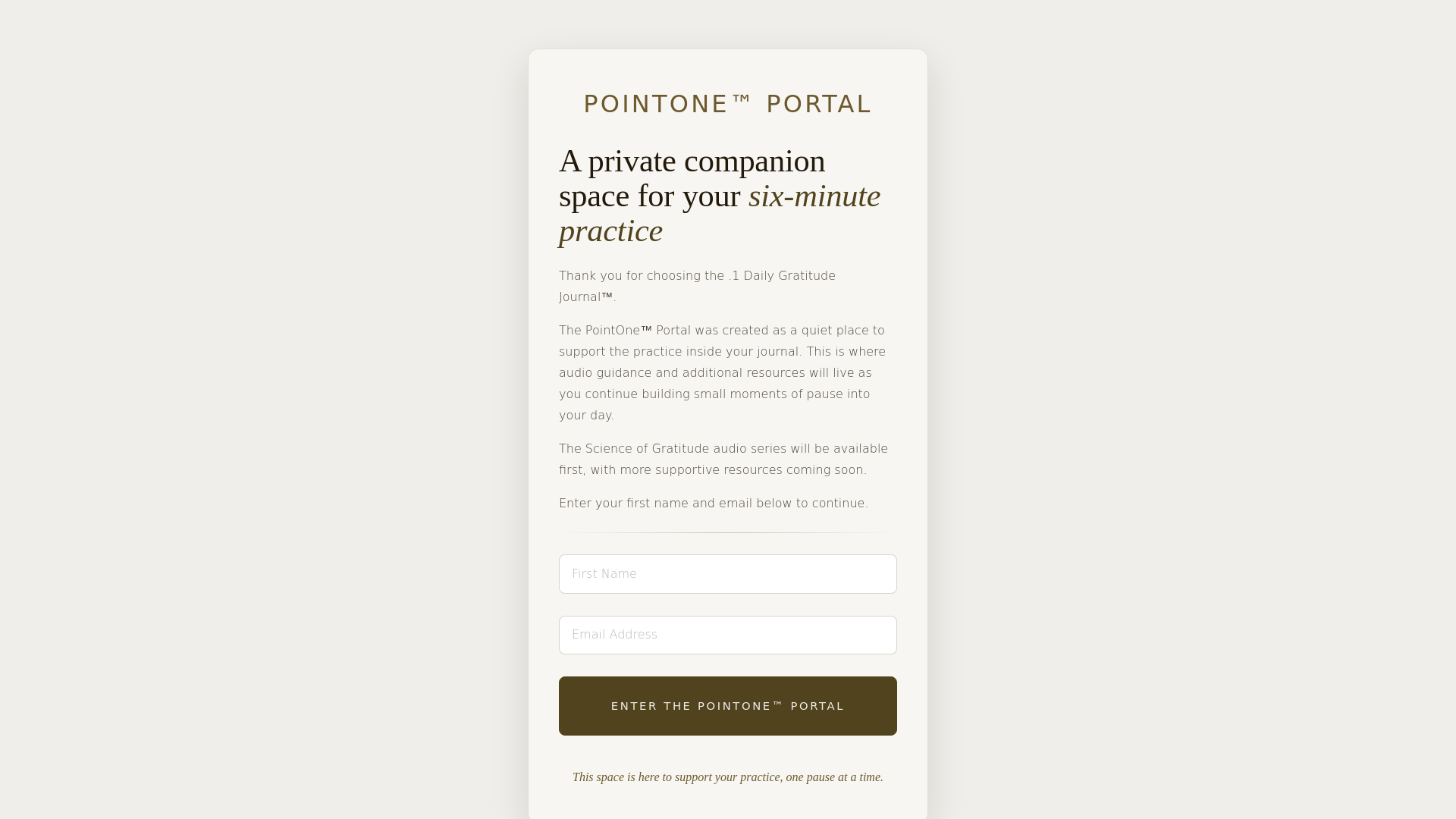 website screenshot of https://pointone-portal.pages.dev/