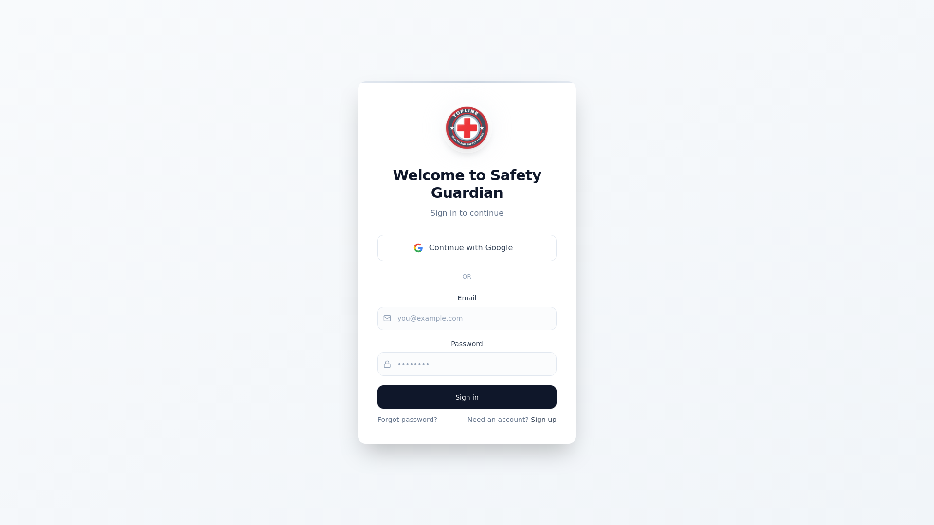 website screenshot of https://tlshealthandsafetypathway.com