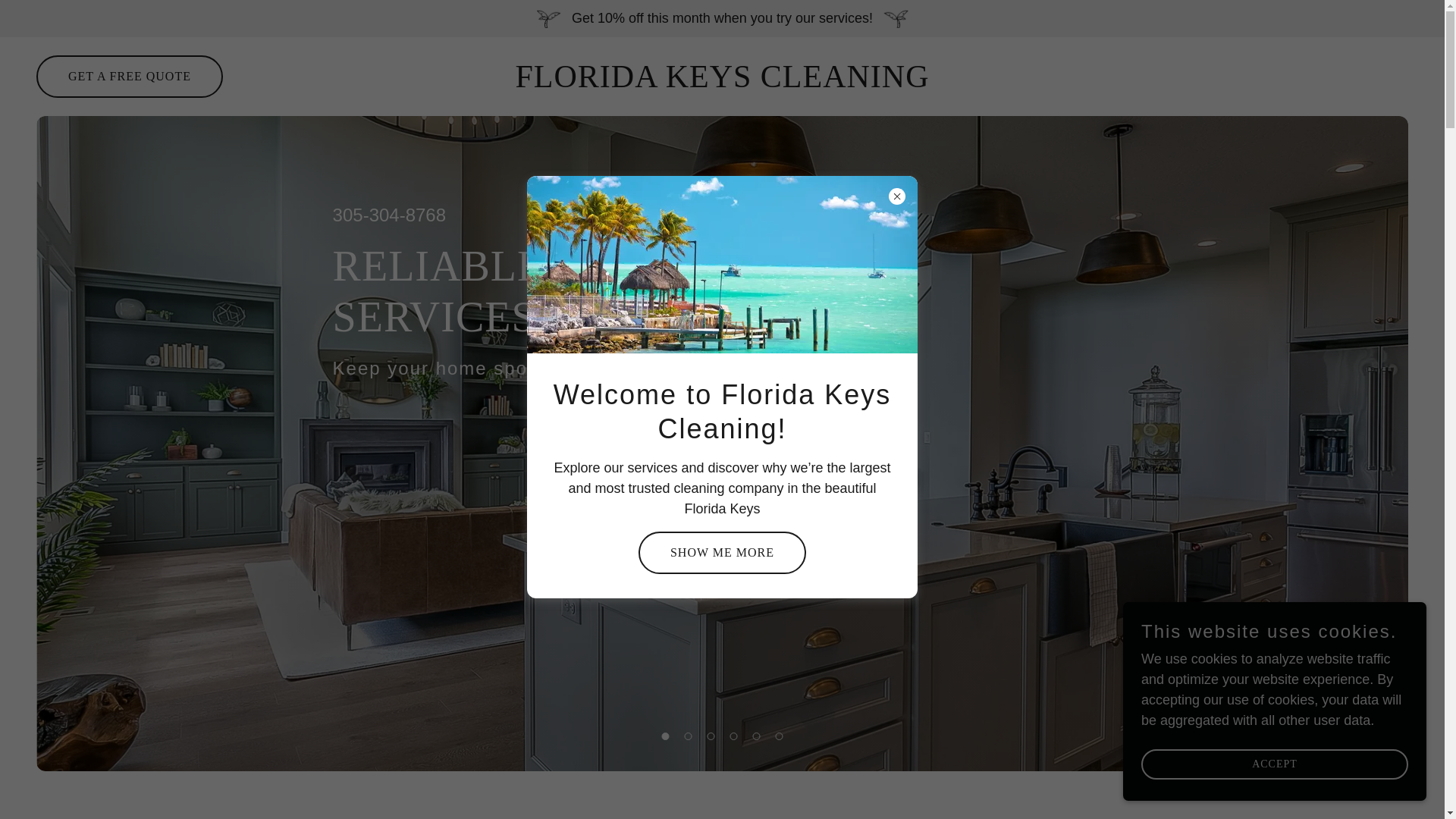 website screenshot of https://floridakeyscleaning.co/