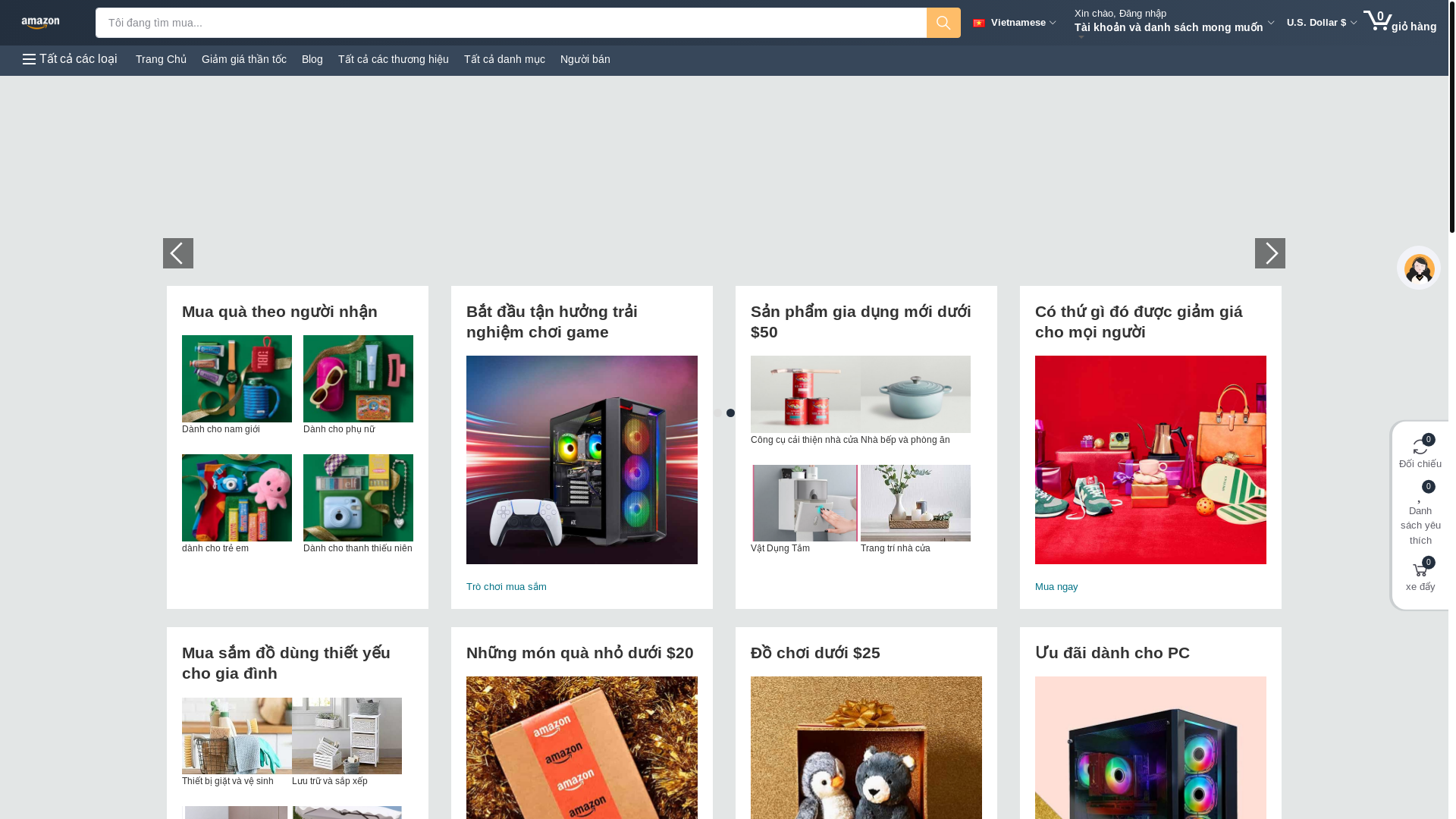 website screenshot of https://dsvn-amz.shop/