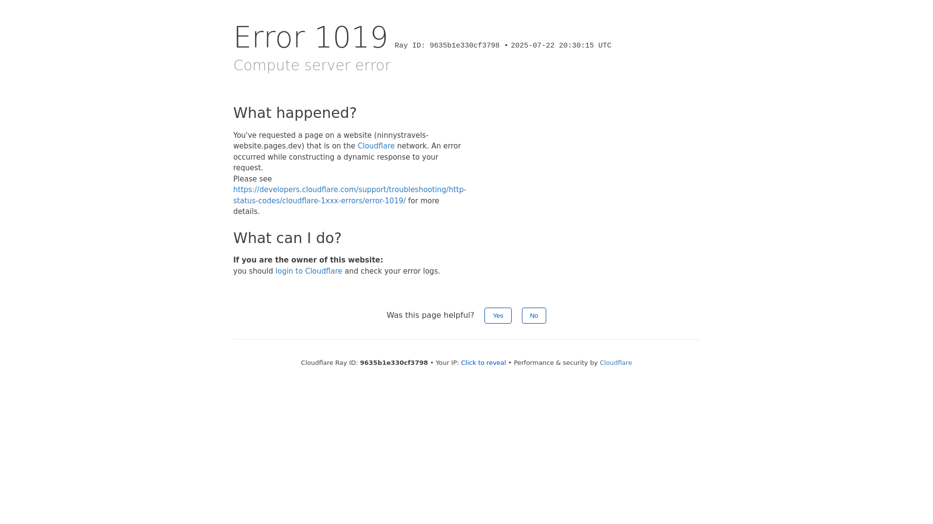 website screenshot of https://ninnystravels-website.pages.dev/
