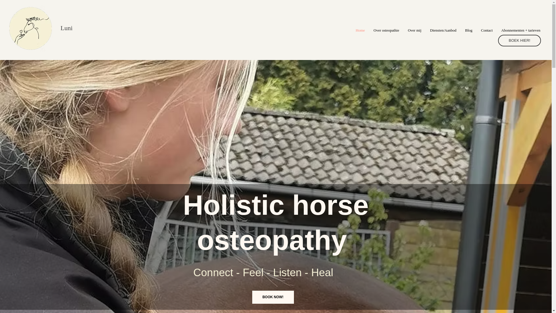 website screenshot of https://luni-horseosteopathy.com/