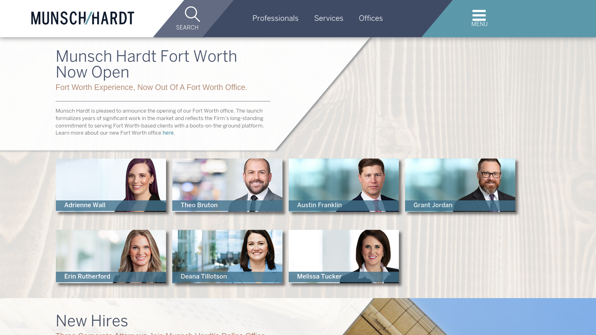 website screenshot of http://munsch.com/