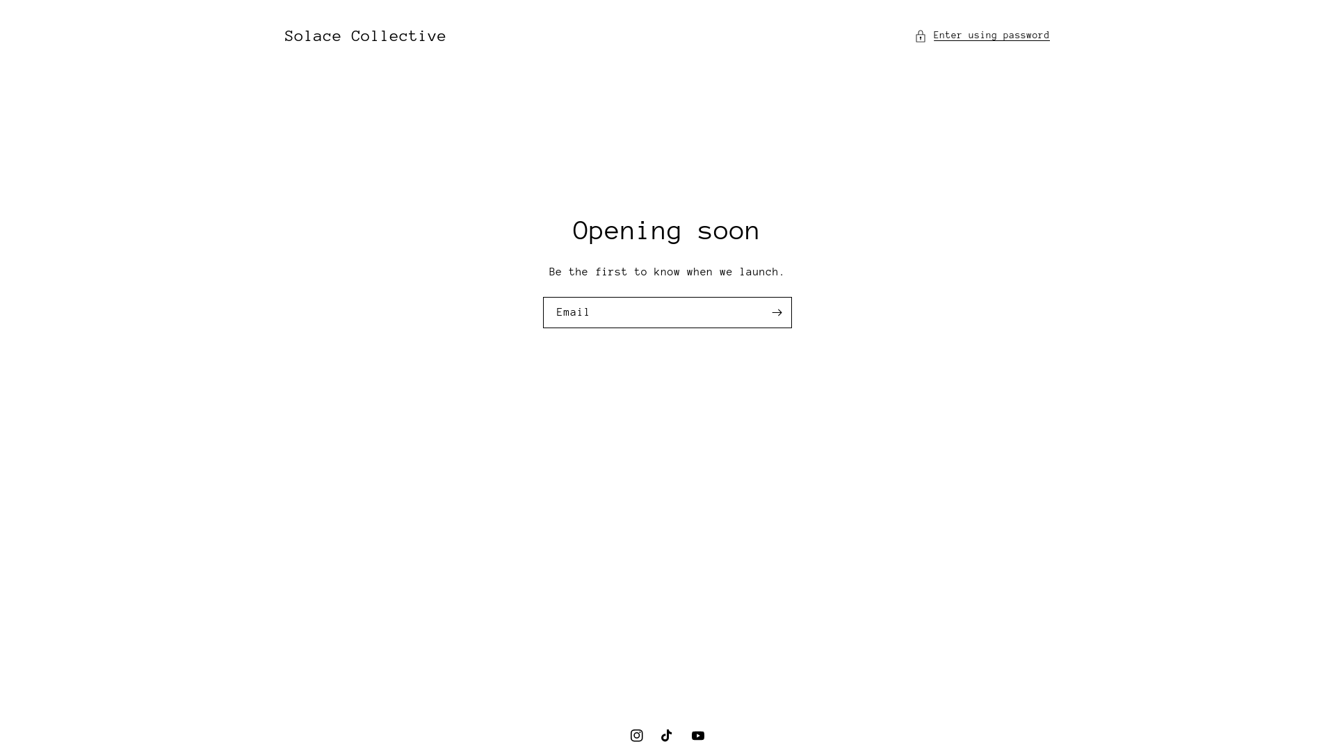 website screenshot of https://solacecollective.shop