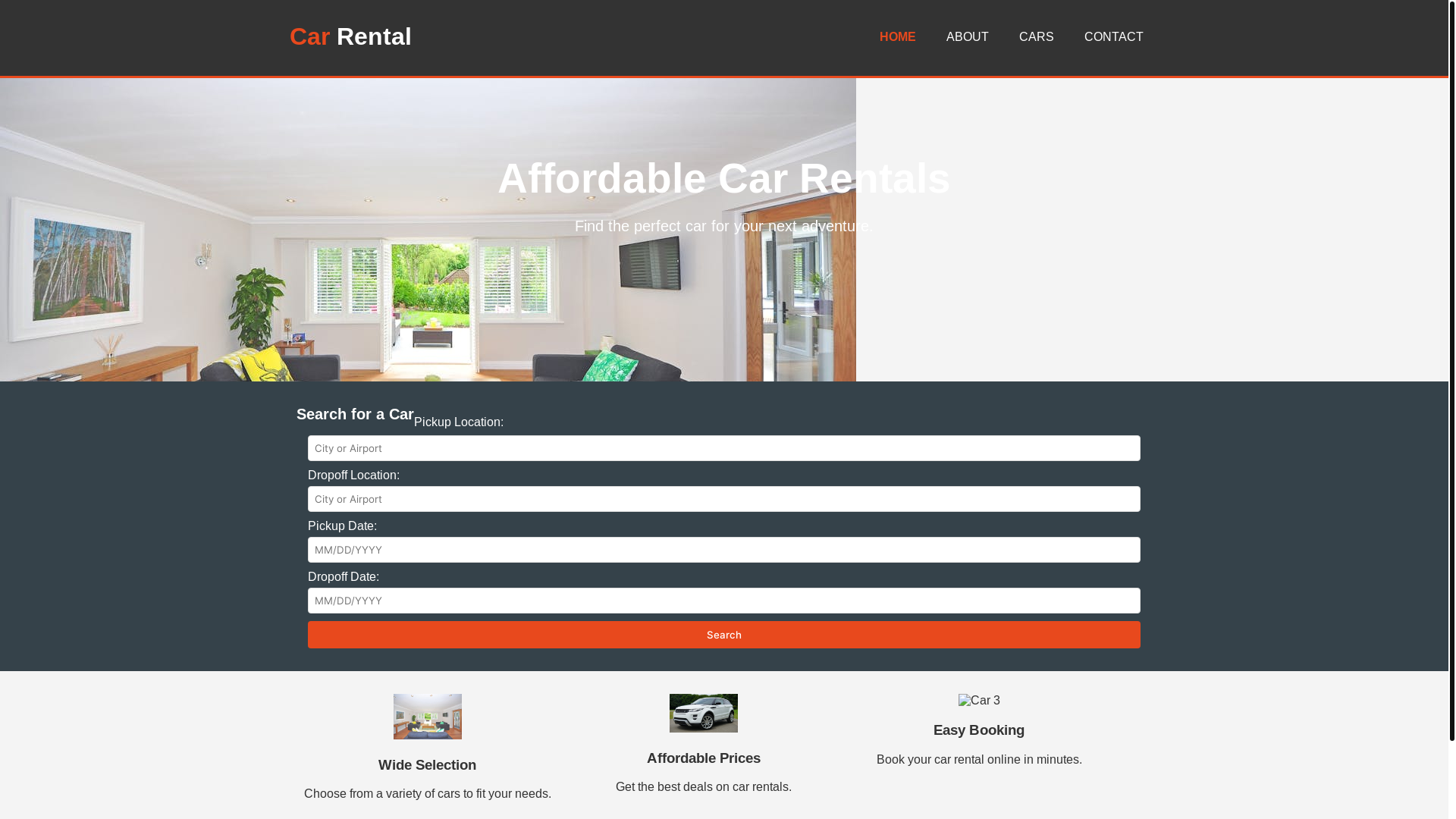 website screenshot of https://idacdr4qkacg6tny3ygbs-6532622b-car-rental-website.pages.dev/