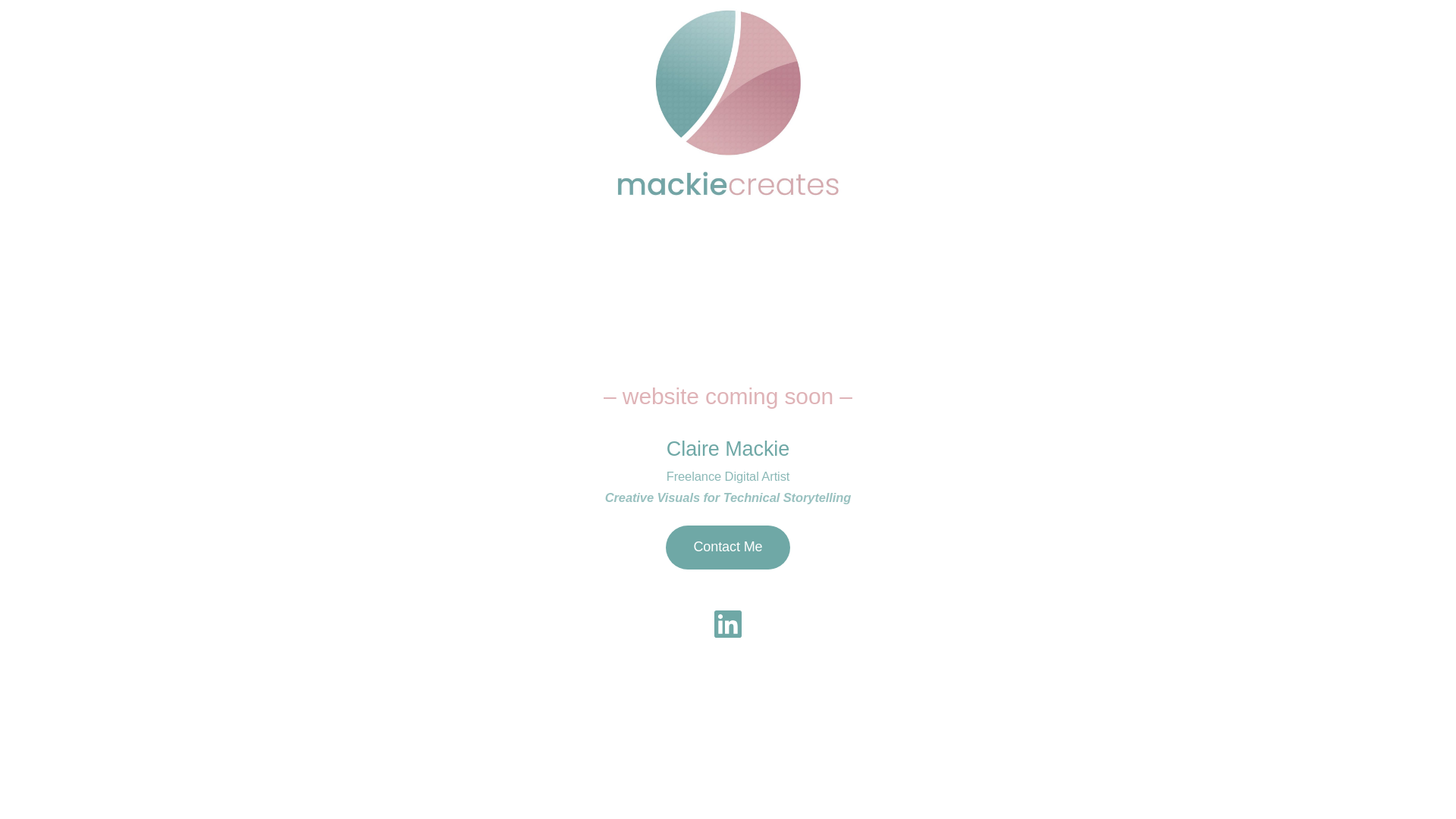 website screenshot of https://mackiecreates.com