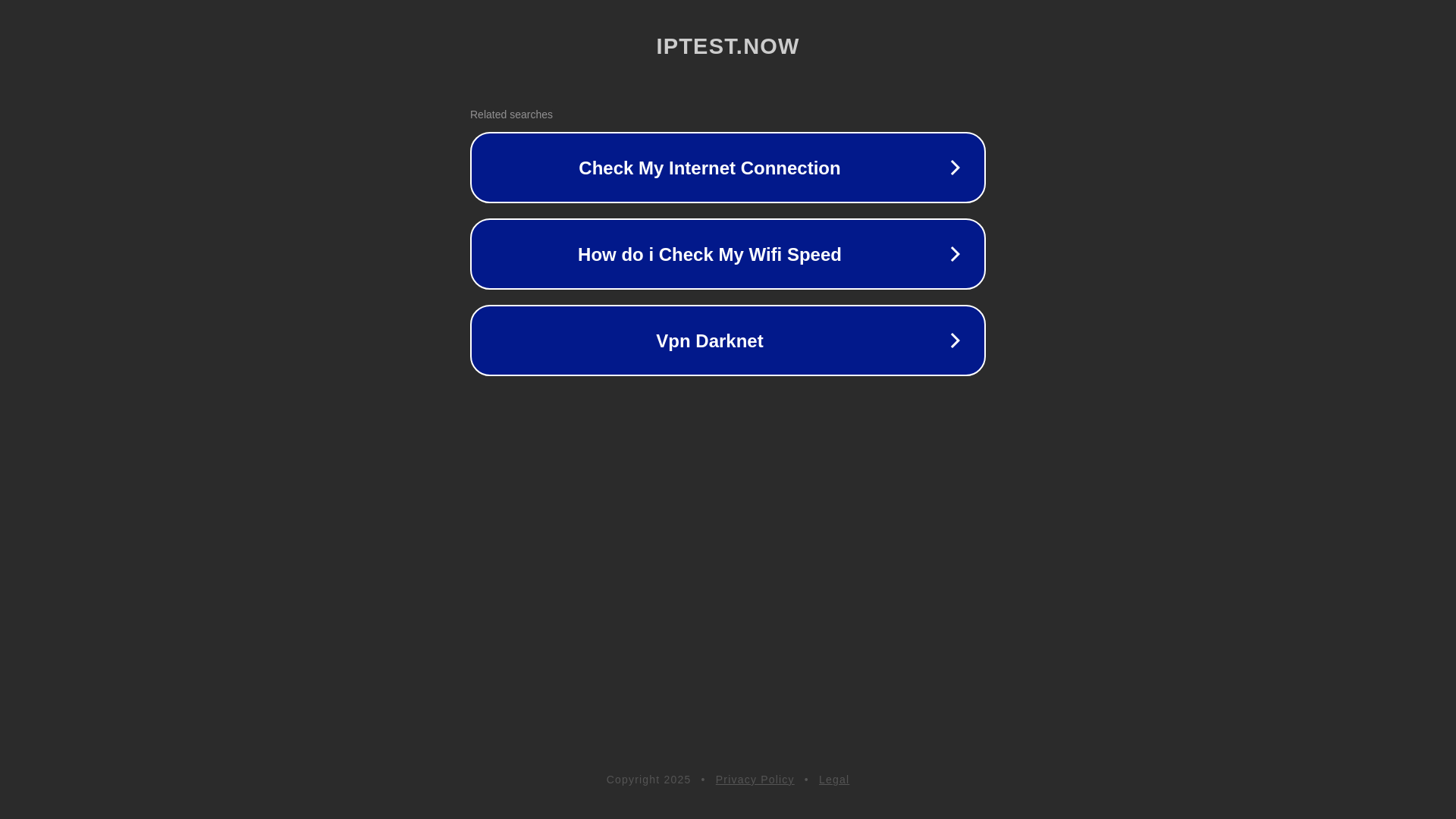 website screenshot of https://iptest.now/