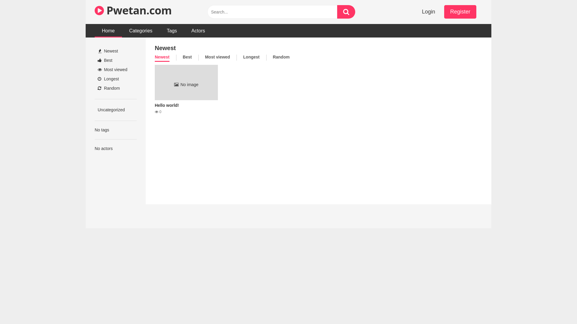 website screenshot of https://pwetan.art/