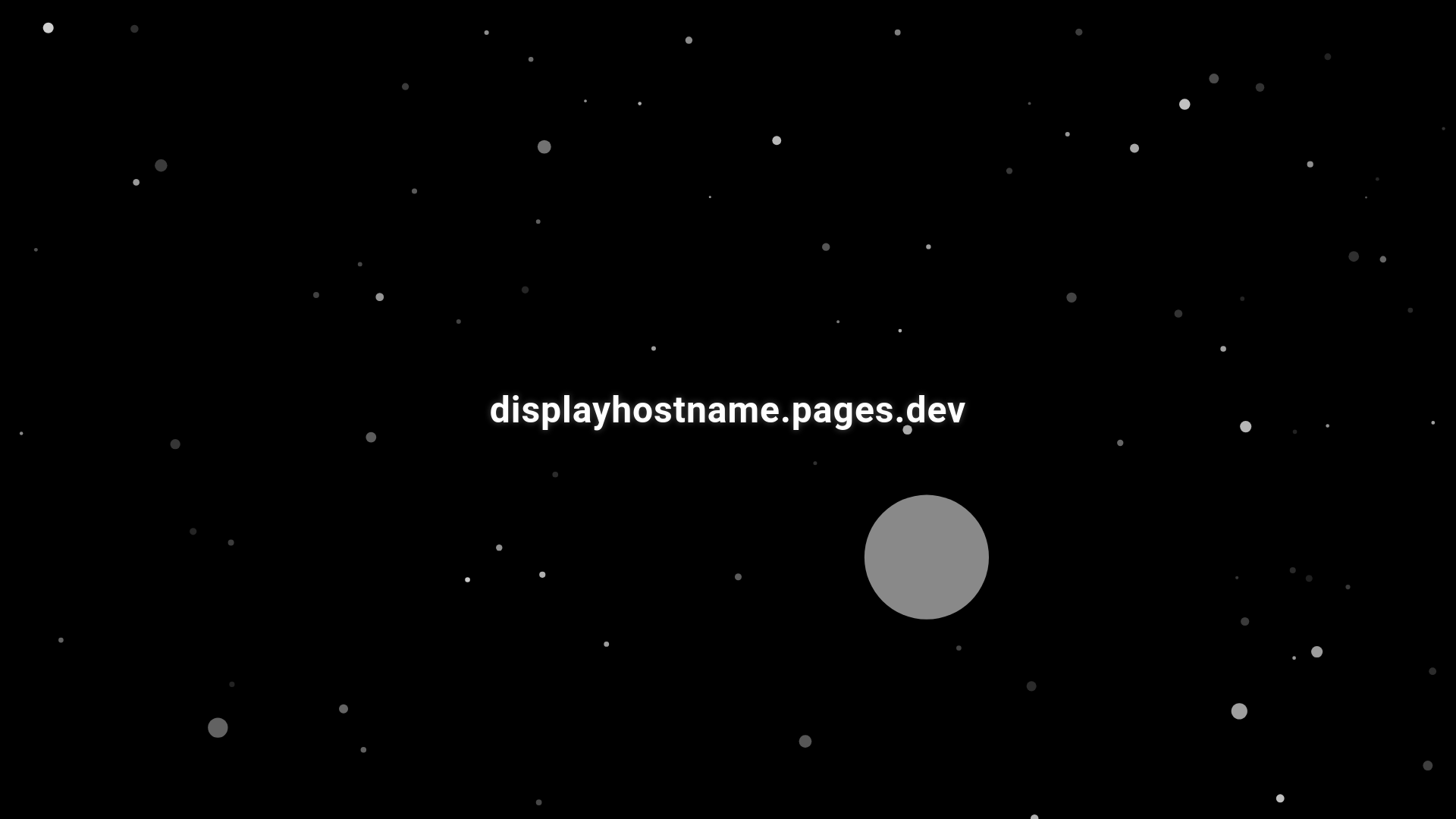website screenshot of https://displayhostname.pages.dev/