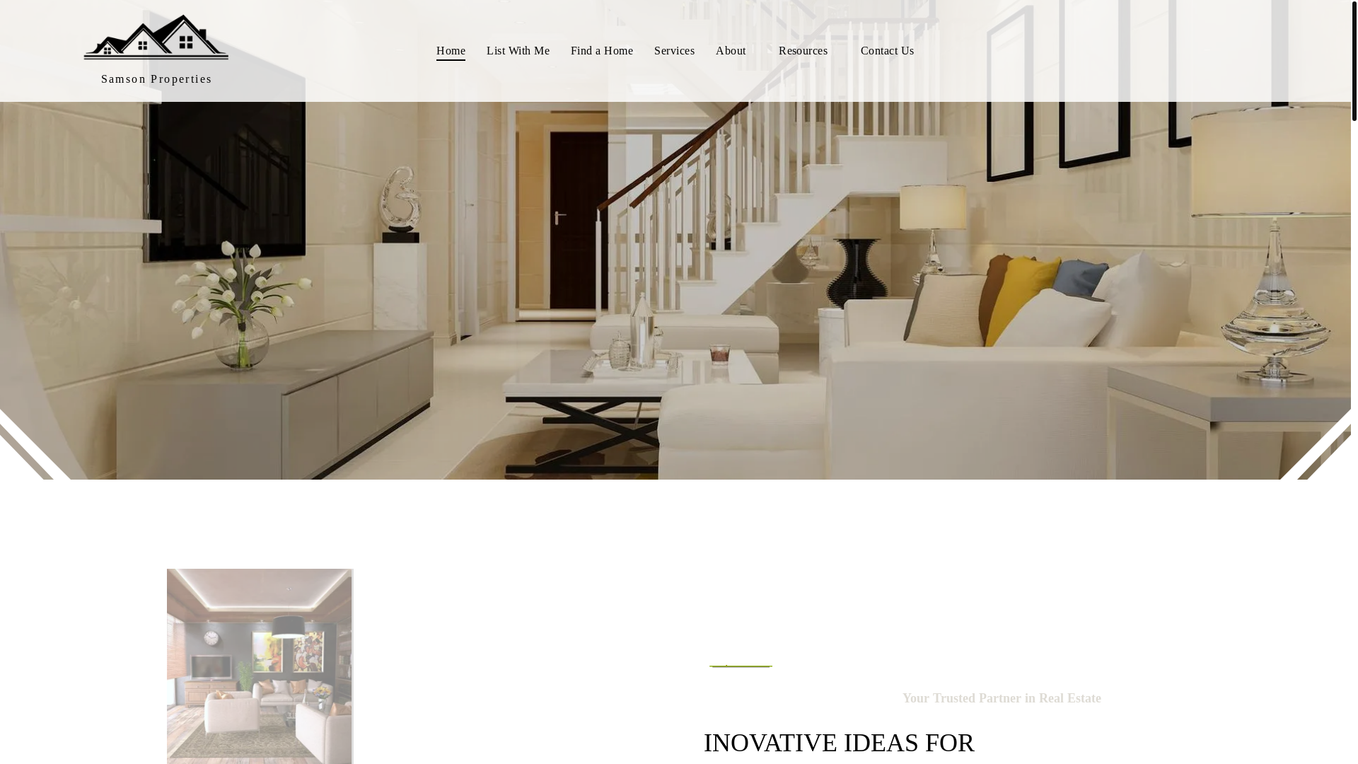 website screenshot of https://hansschenk.realestate/