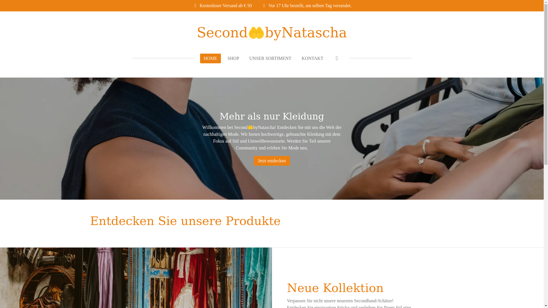 website screenshot of https://secondbynatascha.com/