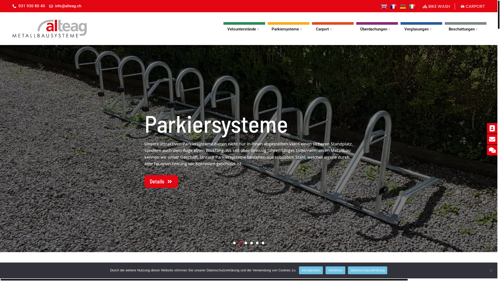 website screenshot of https://parkier-systeme.ch/