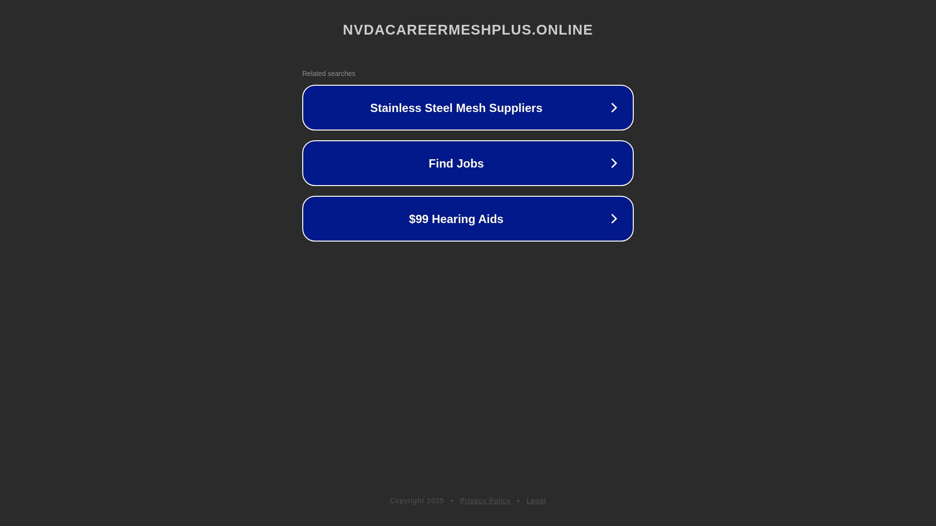 website screenshot of https://nvdacareermeshplus.online/