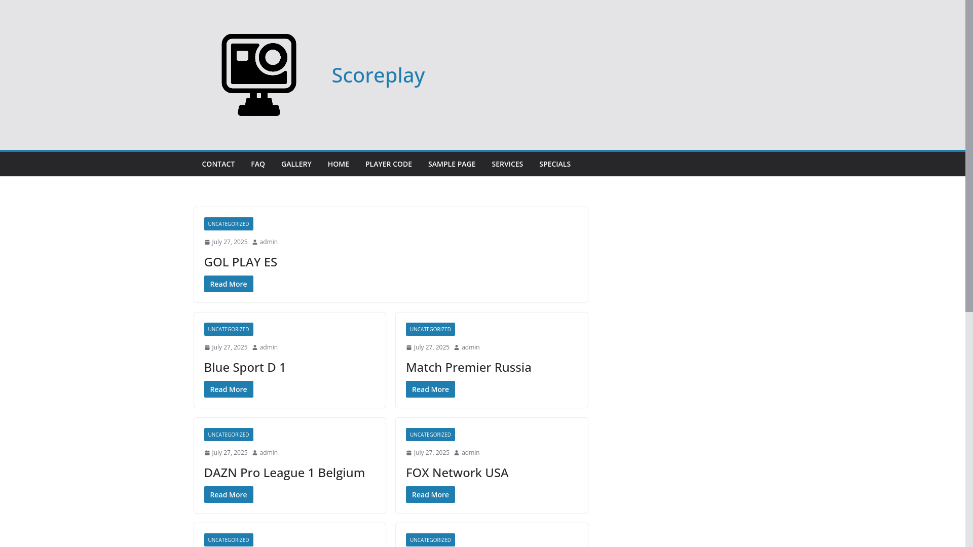 website screenshot of https://scoreplay.live/