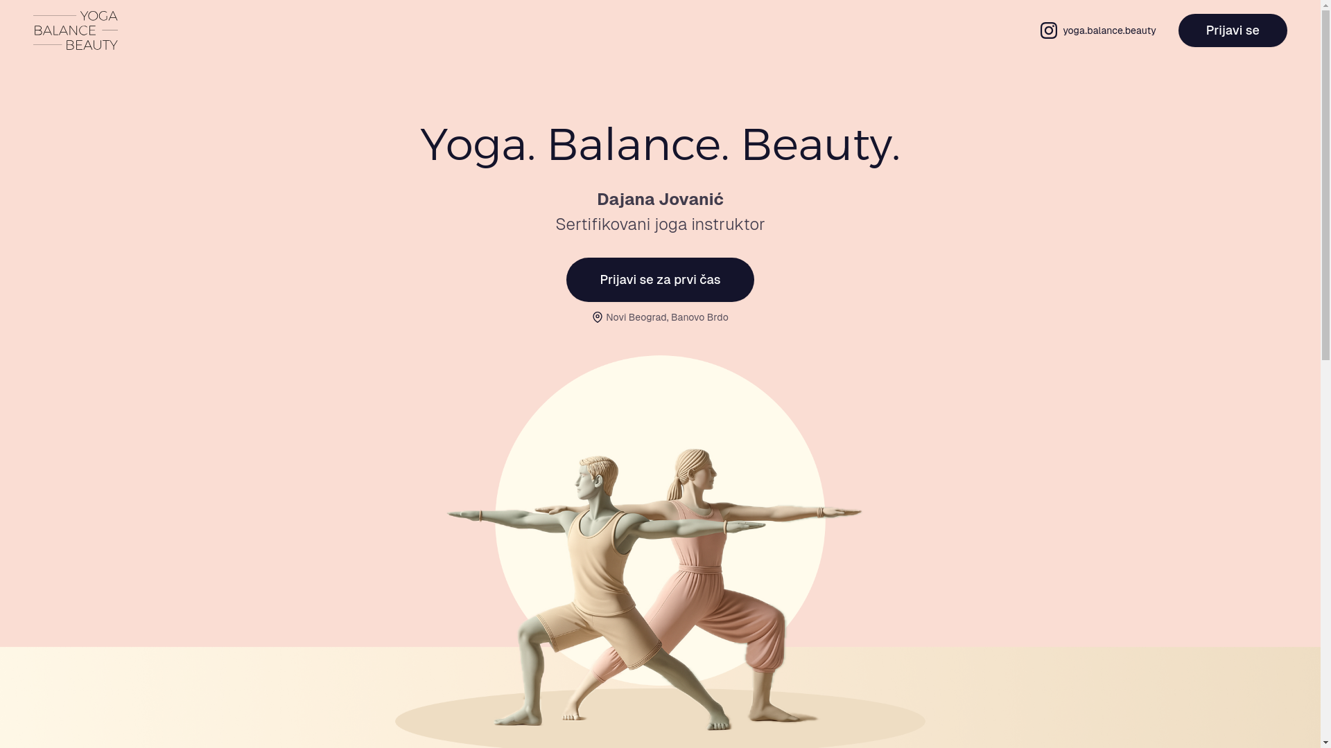 website screenshot of https://yogabalancebeauty.rs/