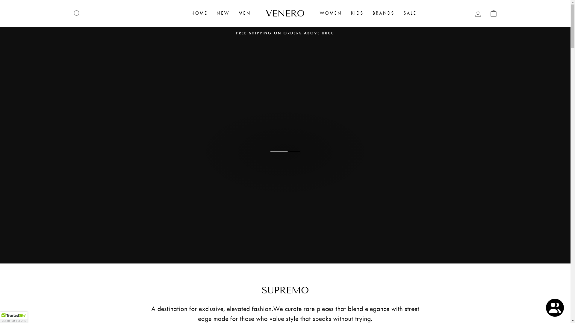 website screenshot of https://veneroza.store/