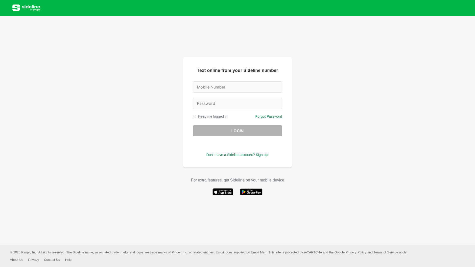 website screenshot of https://chat54sideline.com/