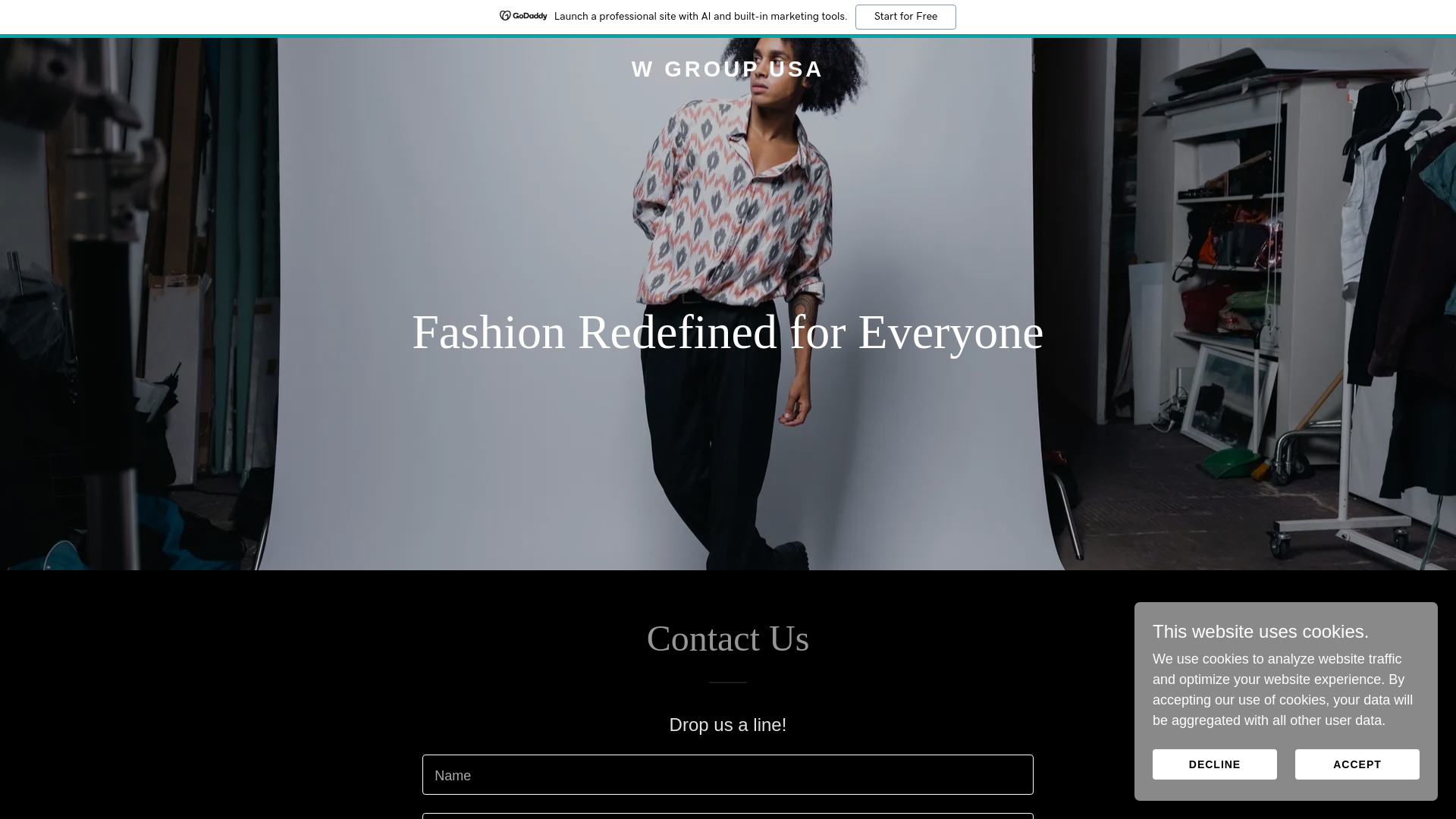 website screenshot of https://wgroupusa.us/