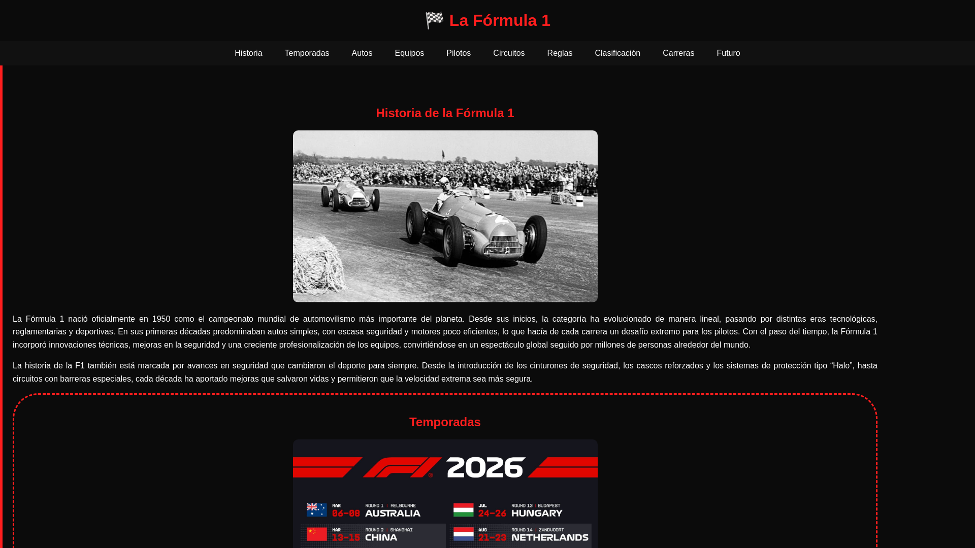 website screenshot of https://formula1-8ol.pages.dev/