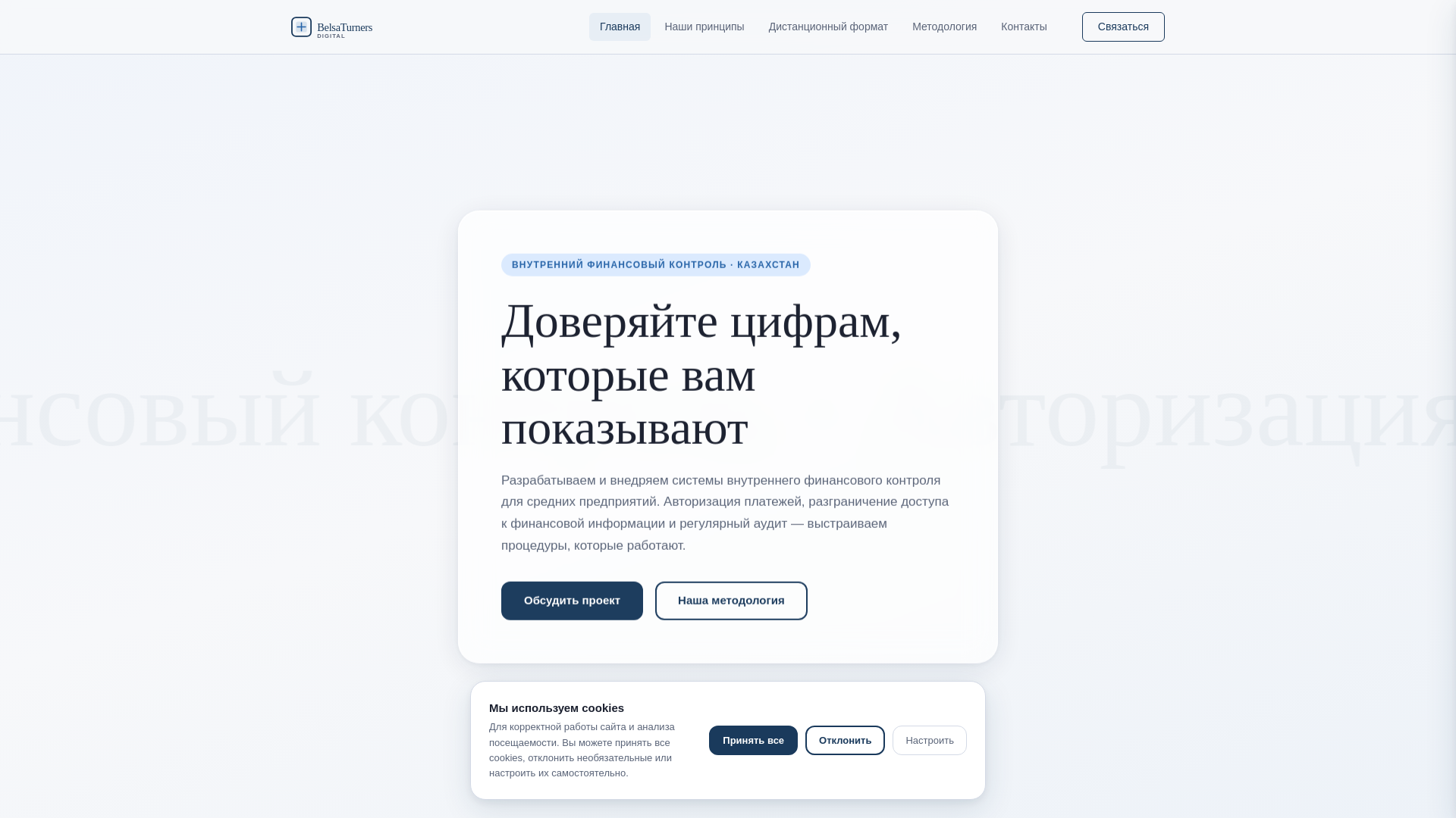website screenshot of https://belsaturners.digital/