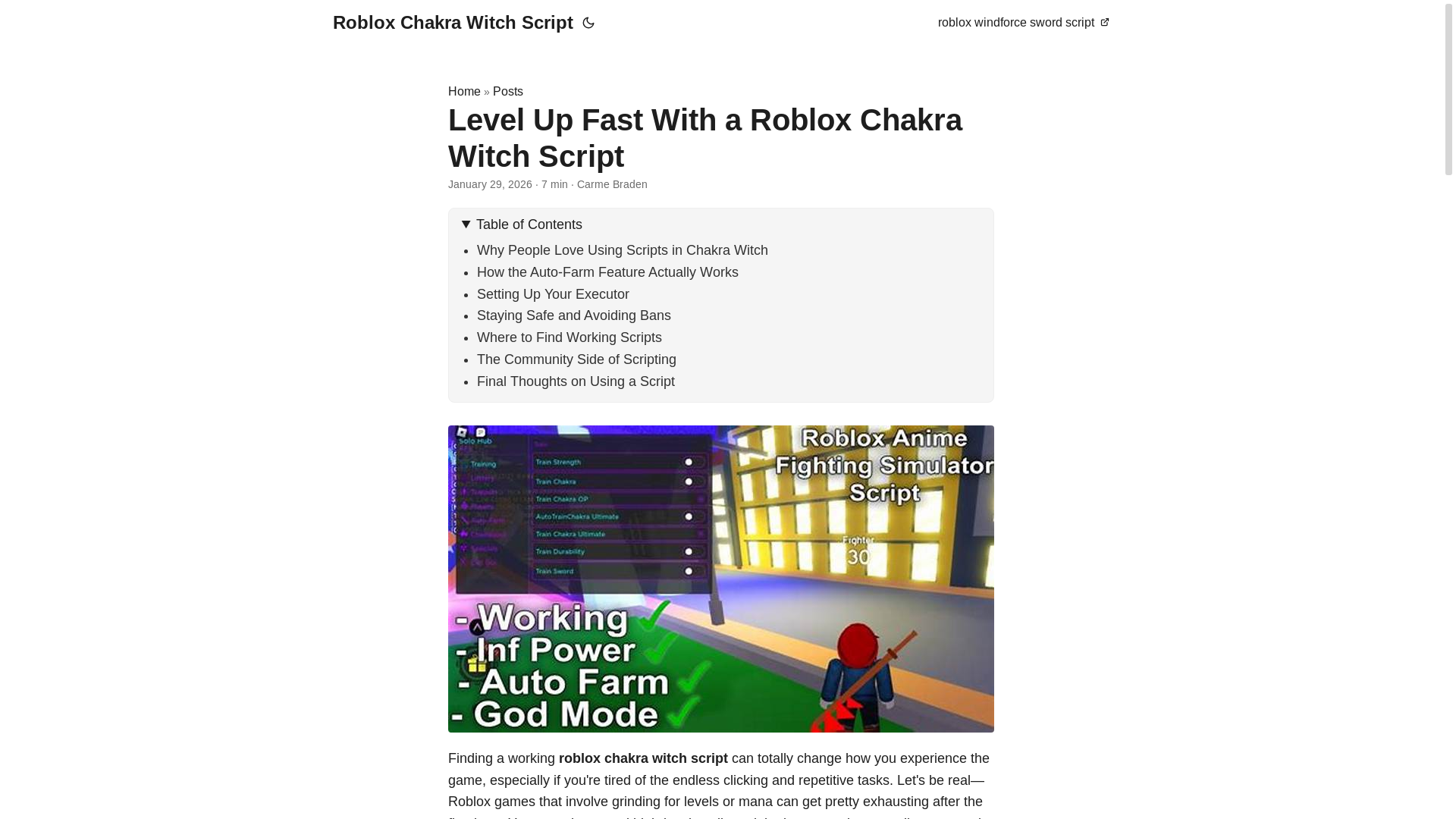 website screenshot of https://roblox-chakra-witch-script.pages.dev/