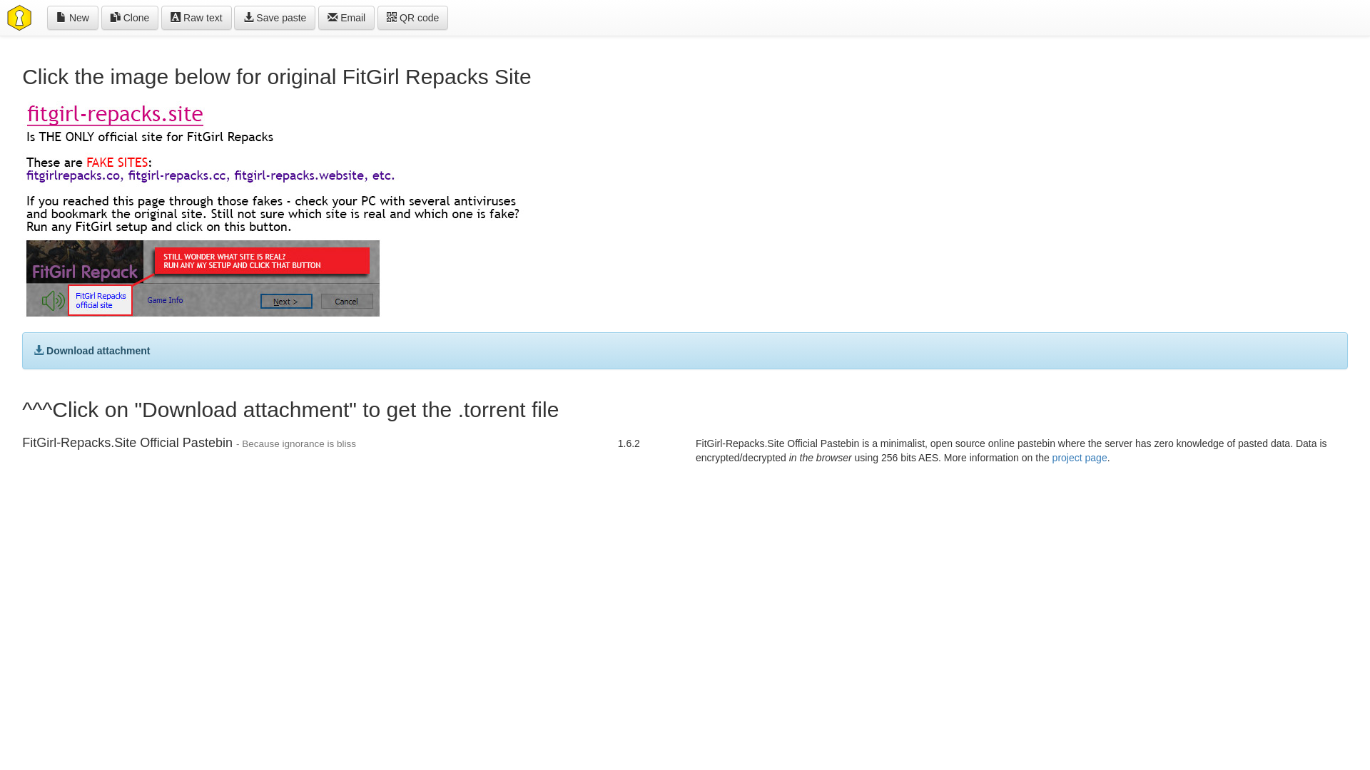 website screenshot of https://paste.fitgirl-repacks.site/?e00a5081143ba226#BiMkhxPweo5TCeoT3q3vyaBBCmMinadGThmiEYkss5FC