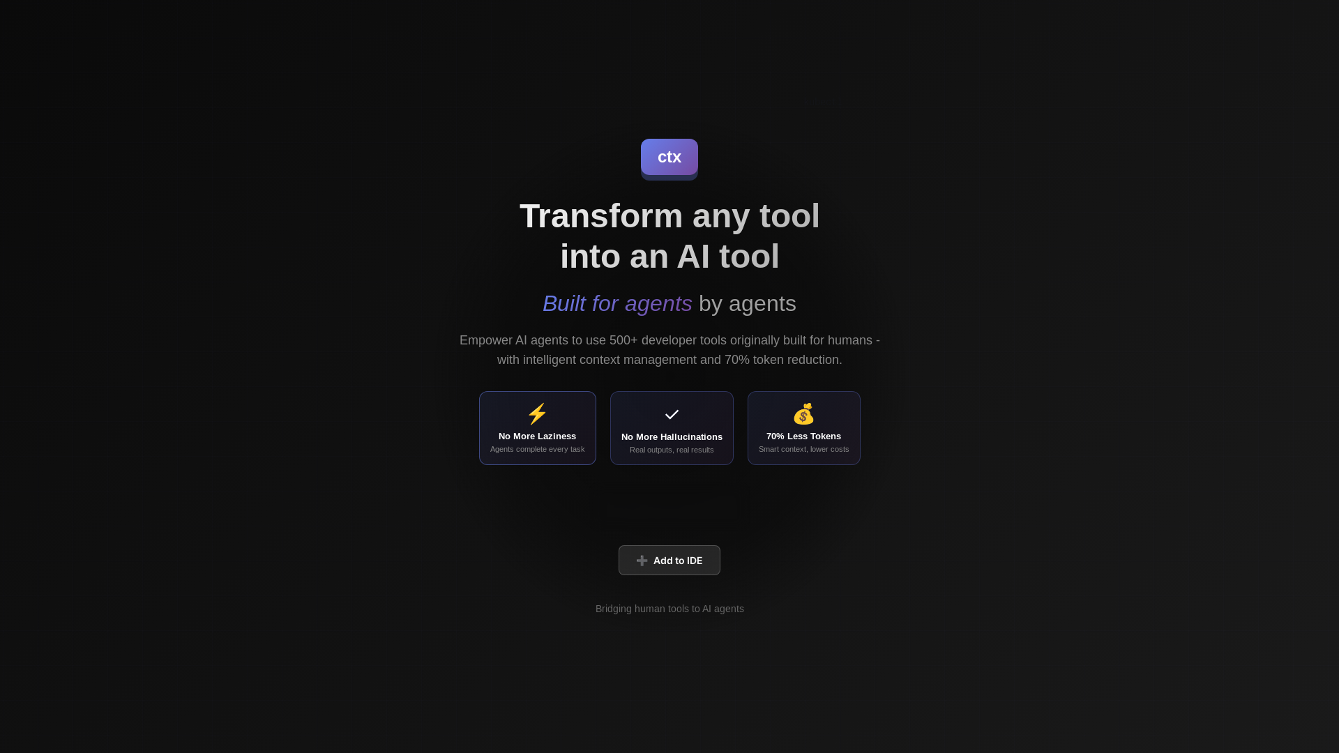 website screenshot of https://ctx.click/