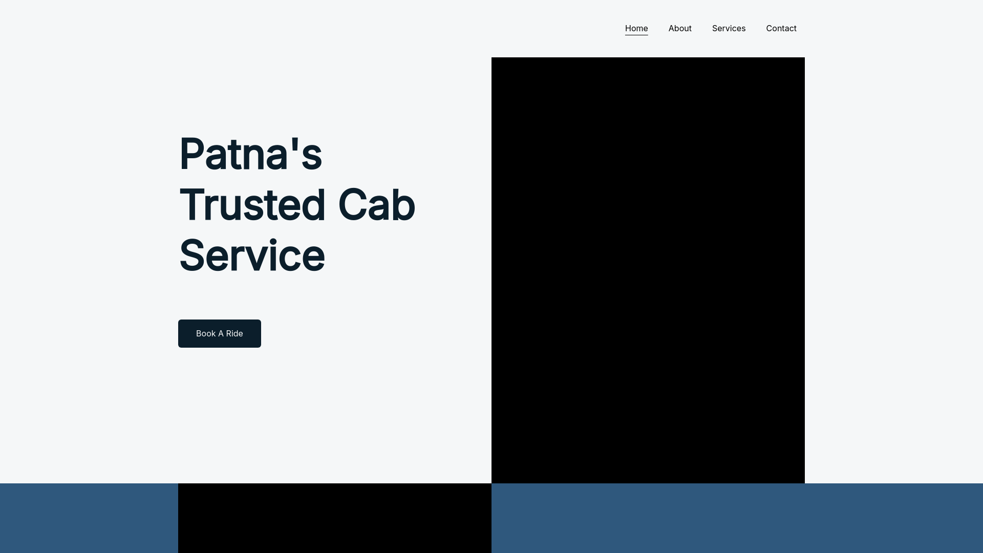website screenshot of https://rishikacabservice.com/