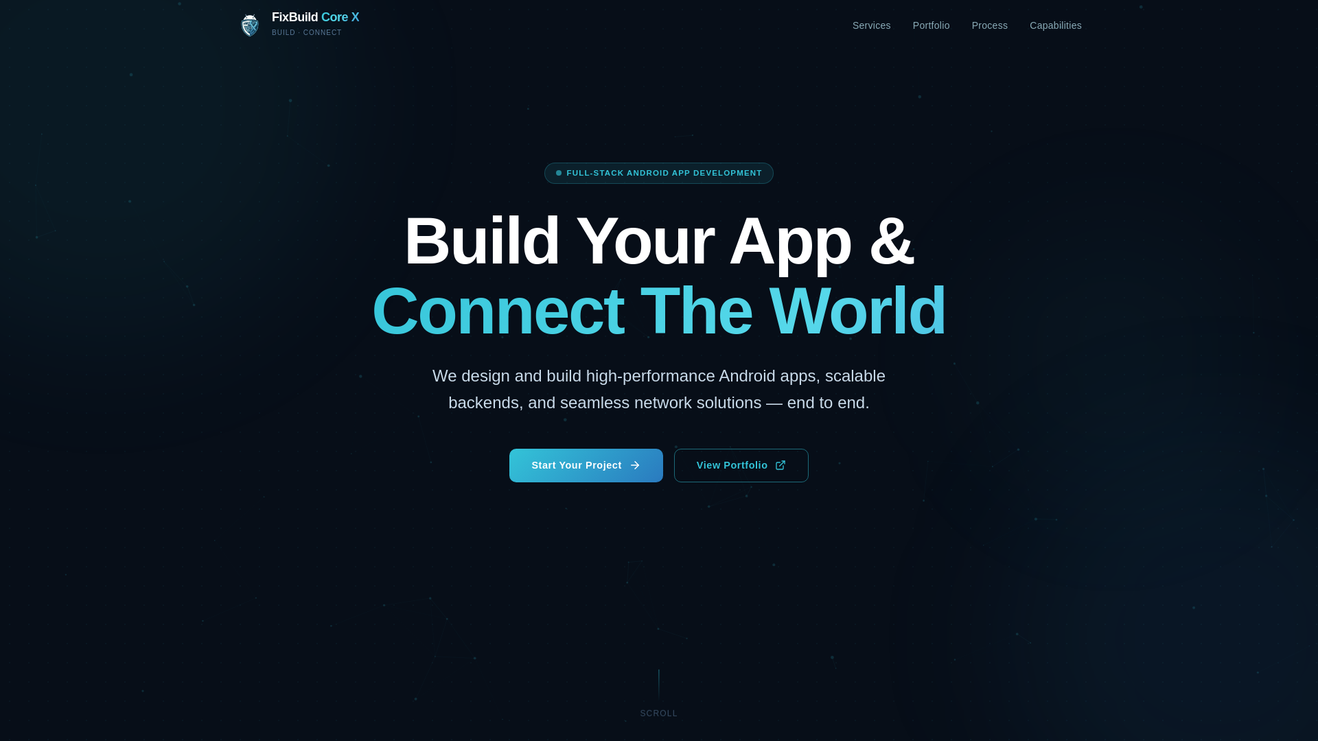 website screenshot of https://fixbuildcorexwebsite.pages.dev/