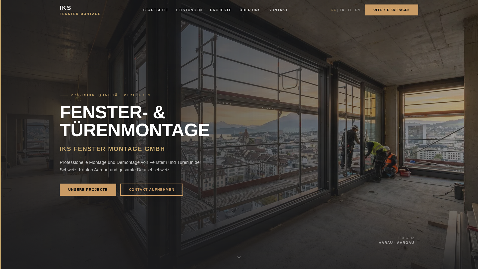 website screenshot of https://iksfenstermontage.ch