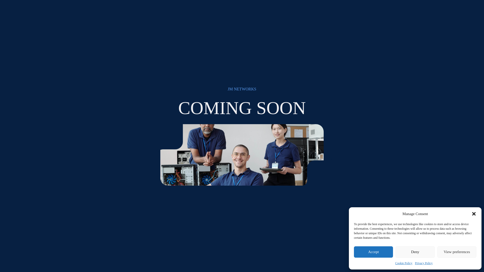 website screenshot of https://jmnetworks.co.uk