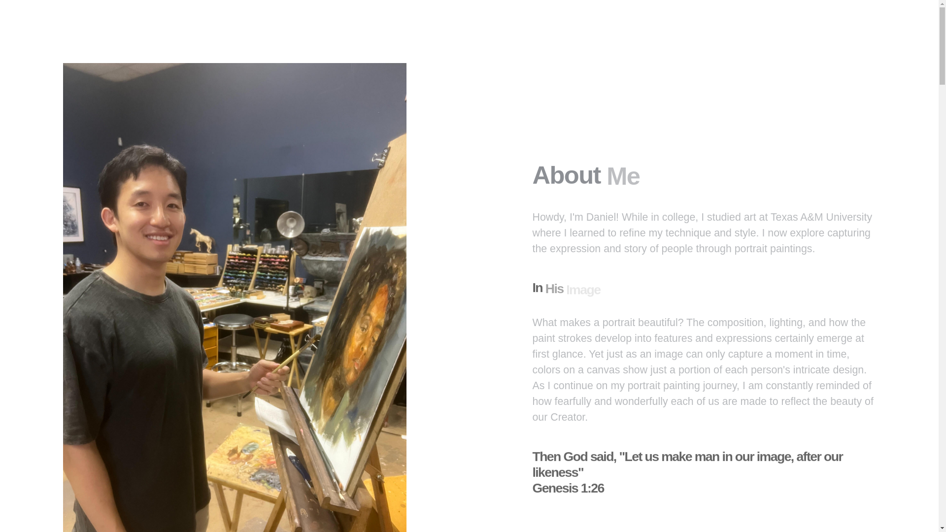 website screenshot of https://danielcaoart.com/