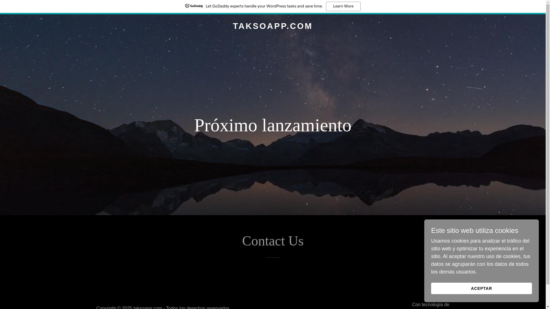 website screenshot of https://taksoapp.com/