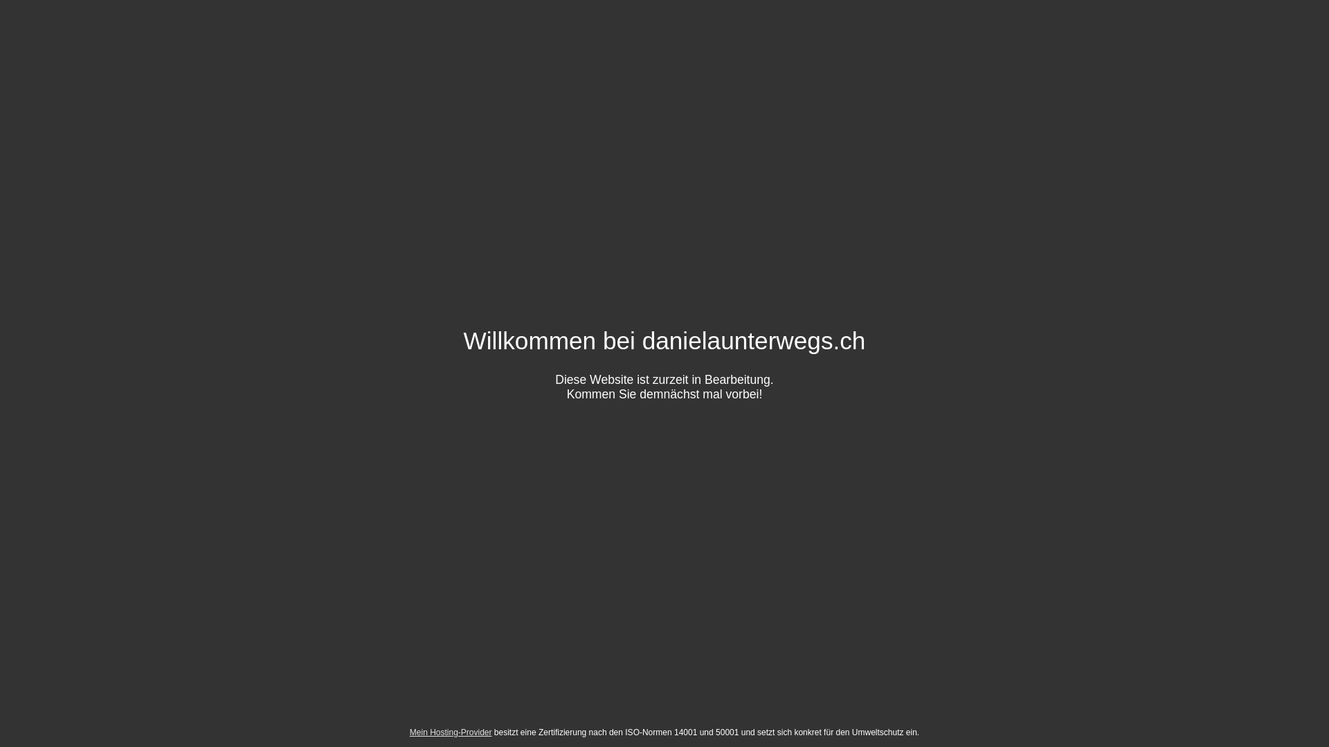 website screenshot of https://danielaunterwegs.ch/