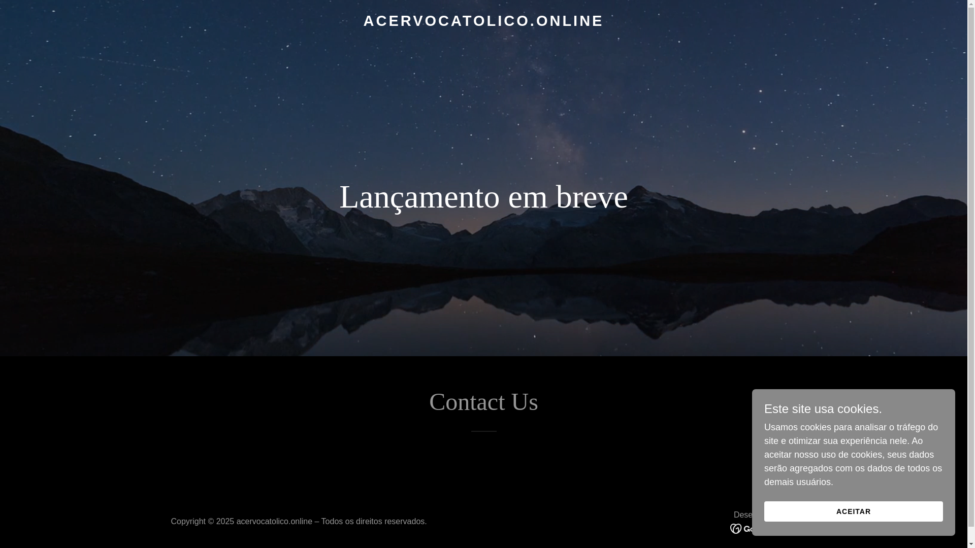 website screenshot of https://acervocatolico.online/