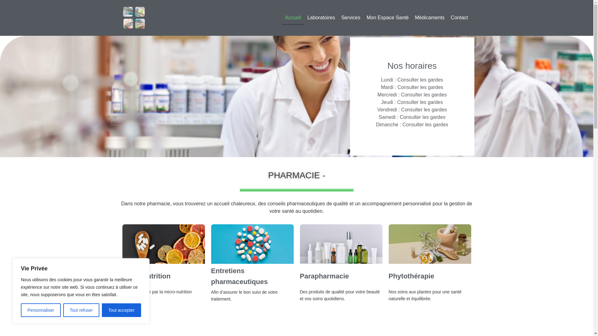 website screenshot of https://pharmacievedel-toulon.fr/