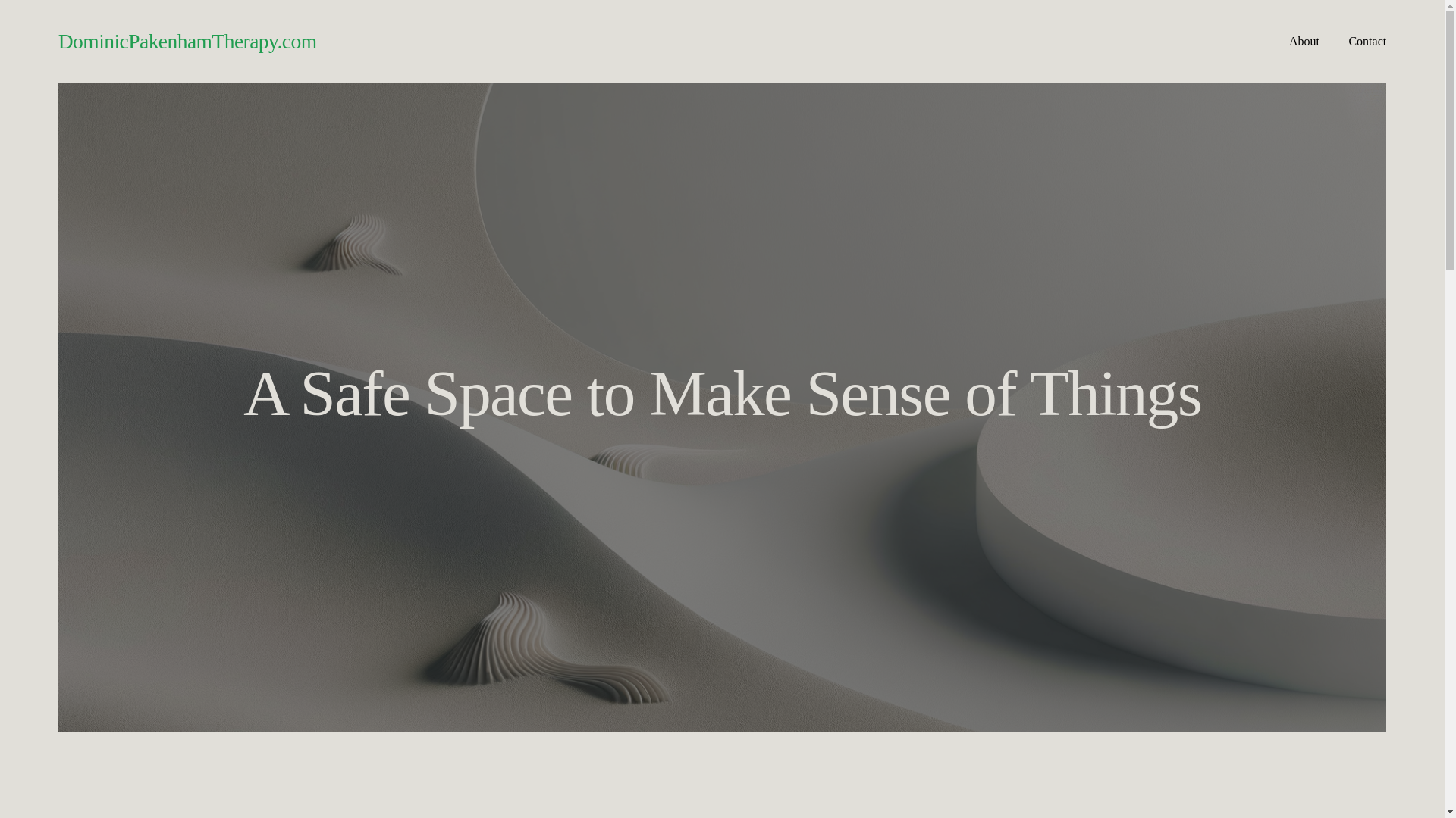 website screenshot of https://dominicpakenhamtherapy.com/