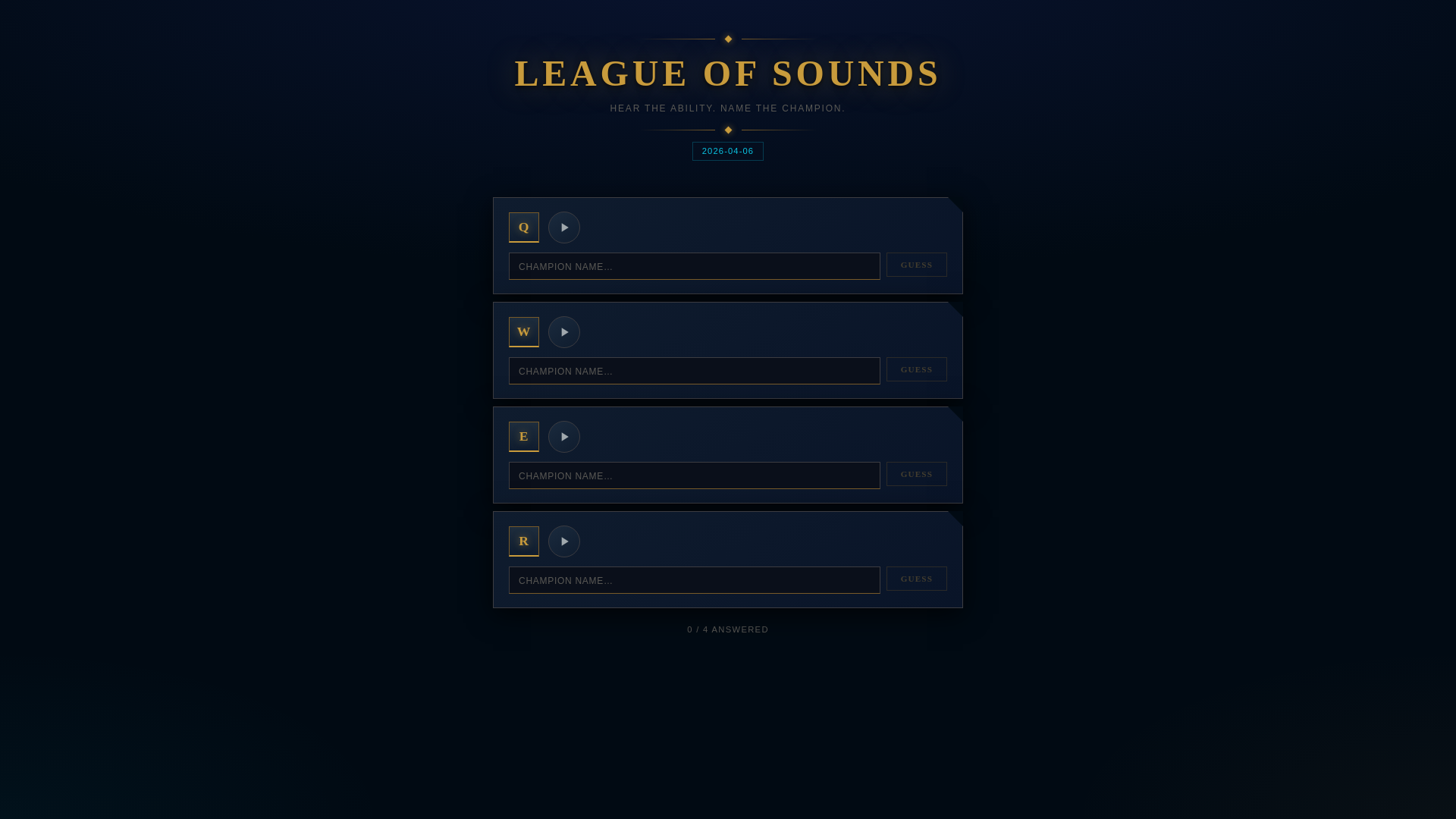 website screenshot of https://abilityguess.lol