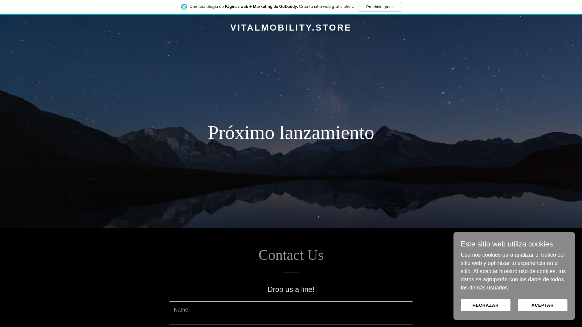 website screenshot of https://vitalmobility.store/