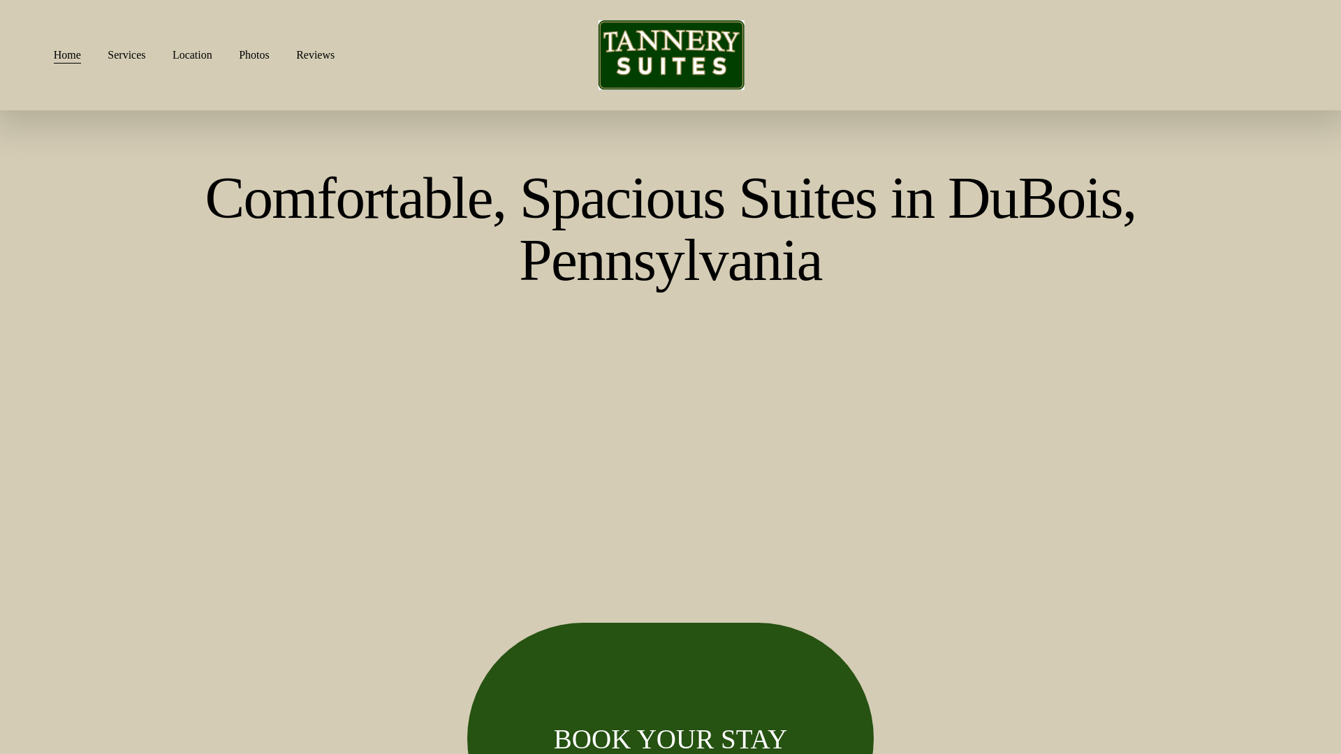 website screenshot of https://tannerysuites.com/