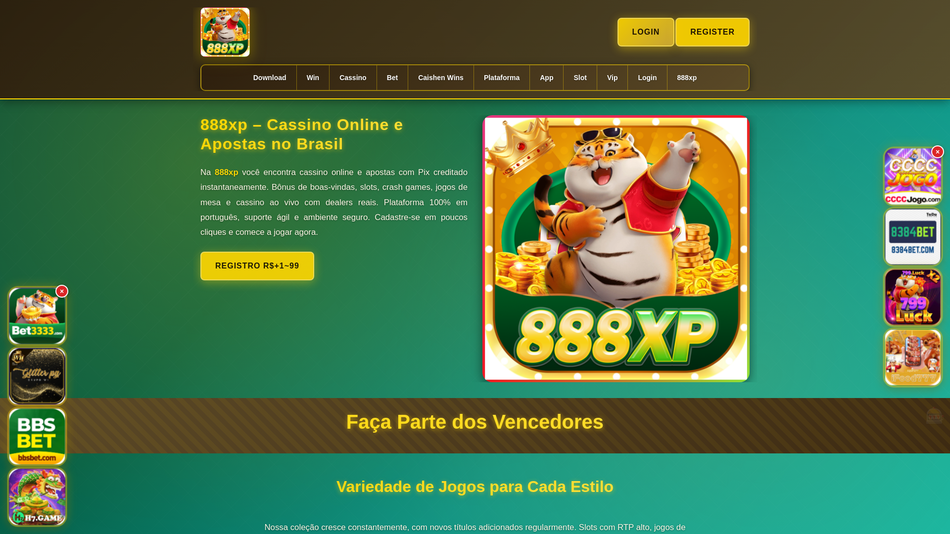 website screenshot of https://888xpbet.com.br