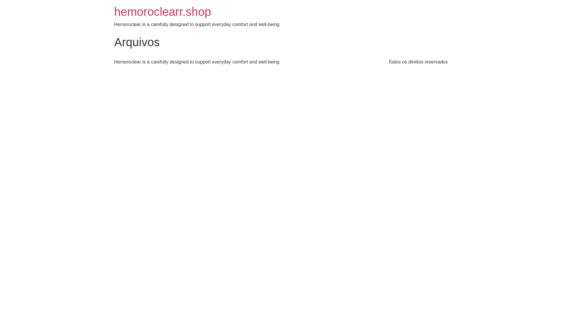 website screenshot of https://hemoroclearr.shop/