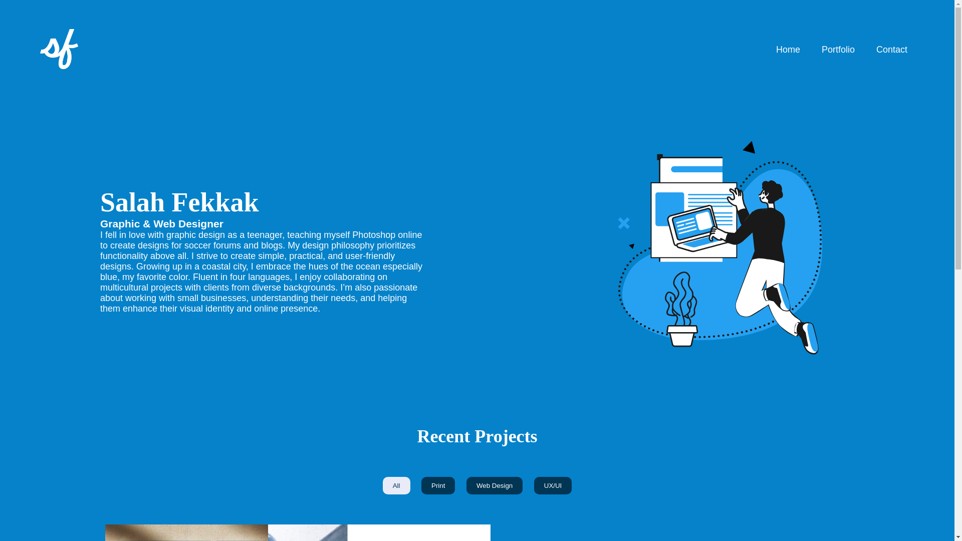 website screenshot of https://salahfekkak.com/